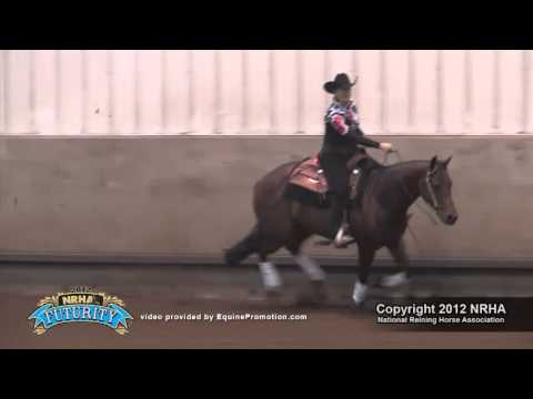 Colonel Tinseltown ridden by Susan M Flynn scoring a 221.5 - 2012 NRHA Futurity