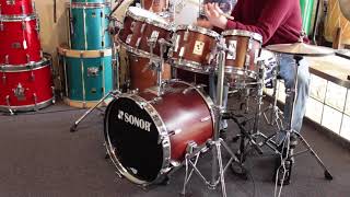 Video thumbnail for Circa 1980 Sonor Phonic Series Drum Set with Ferromanganese Snare Drum 8, 10, 12, 13, 15, 6 5x14 by A Drummer's Tradition