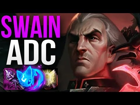 SWAIN ADC IS TOO GOOD! UNKILLABLE AND CRAZY DAMAGE! | CHALLENGER SWAIN BOT GAMEPLAY | Patch 8.13 S8