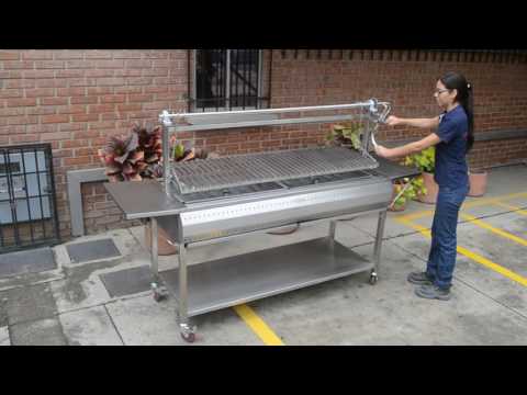 Inox Home - Asador um Carbono Industrial