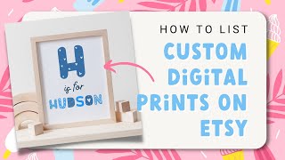 How to list a custom digital file on Etsy