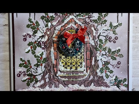 The Forest Temple At Christmas by Jo Rice #laviniastamps #cardmaking