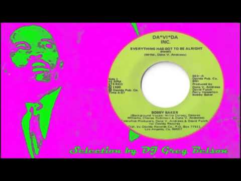 Gospel Crossover Funky Soul 45 - Bobby Baker - 'Everything has got to be alright'