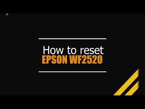 Tutorial Reset Epson WF-2520 — como fazer o reset passo a passo