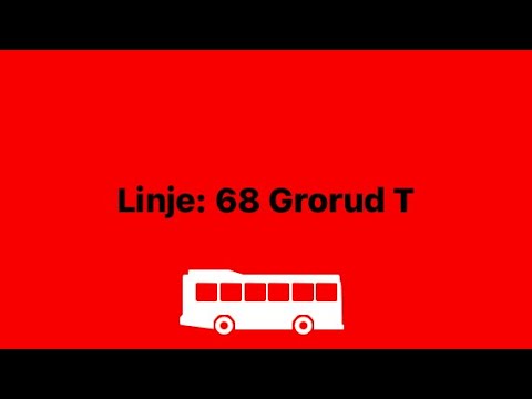 Linje: 68 Grorud T | Høytaleren er god og tydelig.