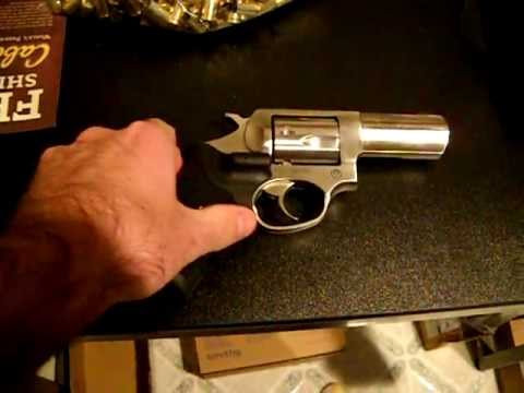 Ruger SP101 with Crimson Trace Grips and Trijicon front site