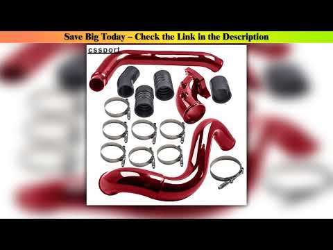 Best Turbo Intercooler Pipe Intake Elbow For 0307 Ford F250 60L Powerstroke Red Black