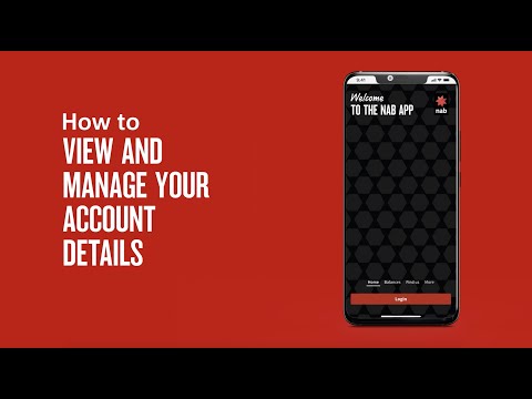 How to view and manage account details in the NAB app