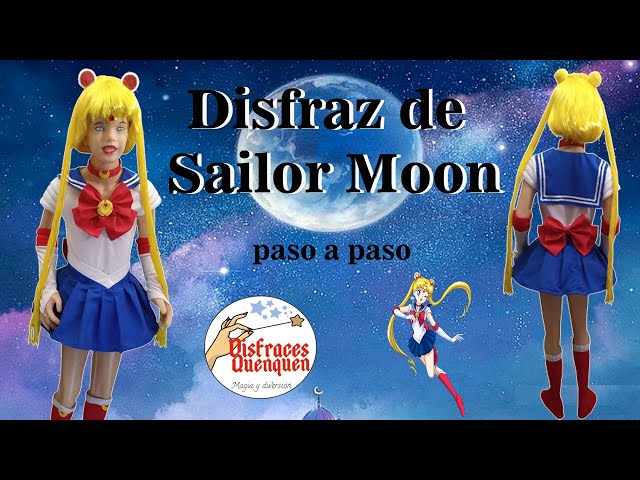 Vídeo relacionado con Funidelia Disfraz Oficial de Luna - Sailor Moon para mujer, Incluye vestido, gargantilla, tiara, guantes y cubrebotas, Anime, Cosplay - Traje para adultos para Carnaval y Halloween - Talla L