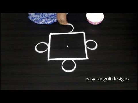Beginners Dhanurmasam muggulu with 3 dots || Margazhi kolam by easy rangoli Suneetha