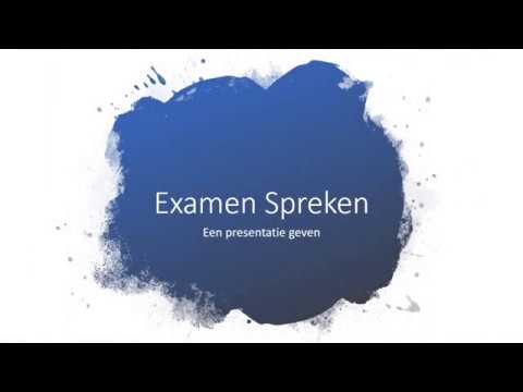 Examen Spreken – Nederlands 2F voor het MBO Examen Spreken – Nederlands 2F Voor Het Mbo