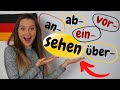 Verben mit dem Wortstamm sehen | Deutsch lernen b2, c1