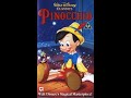 Opening To Pinocchio UK VHS 1995