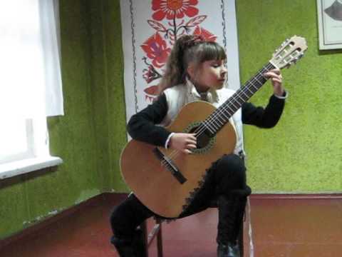 M.Oginski - Polonaise guitar 8 year old(М.Огинский Полонез "Прощание с Родиной")