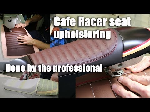 Making a cafe racer seat done by the professional