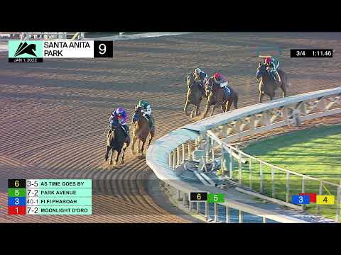 As Time Goes By wins the Grade 3 La Canada Stakes on Saturday, January 1, 2022 at Santa Anita Park.