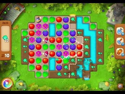 GardenScapes Level 2633 no boosters (15 moves)