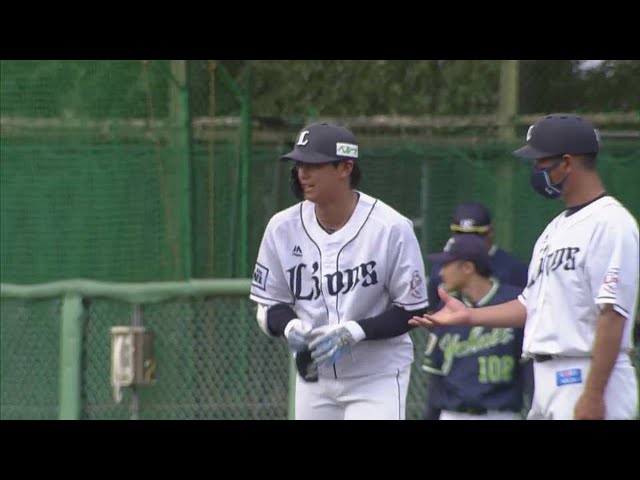 【ファーム】ライオンズ・西川愛也 自身の誕生日にヒットを放つ!! 2022年6月10日 埼玉西武ライオンズ 対 東京ヤクルトスワローズ