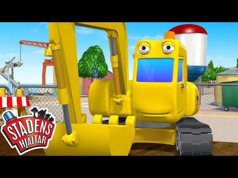 Allt om grävmaskiner | Stadens Hjältar - Säsong 5 | Bilar Tecknad för barn | Fordon Barnprogram