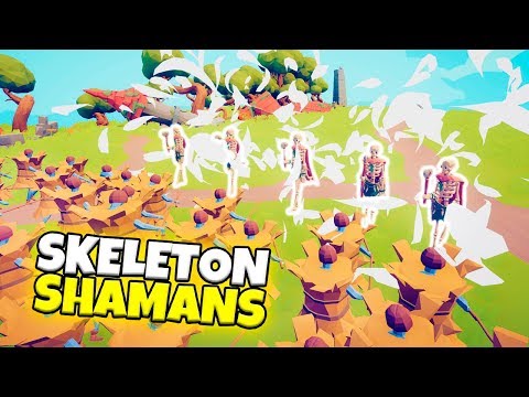 SKELETON SHAMANS WITH BLACK HOLE ABILITY VS EVERY FACTION