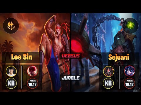 Haru LEE SIN (Jungle) [Conqueror] VS SEJUANI - Grandmaster KR Patch 10.12