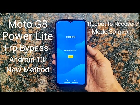 Moto G8 Power Lite Frp bypass Android 10 New Method Without PC 2020