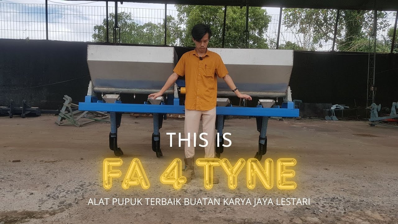 Menebar pupuk terasa sulit? Fertilizer Aplicator 4 tyne solusinya
