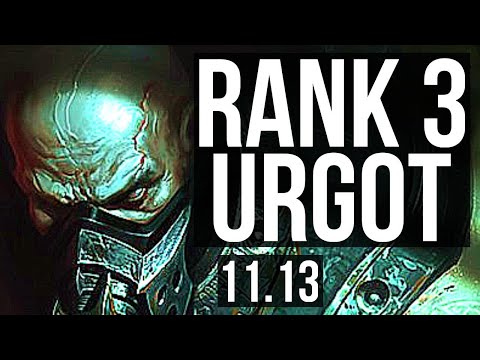 URGOT vs JAX (TOP) | Rank 3 Urgot, 1.7M mastery, 4/1/5, 300+ games | JP Master | v11.13
