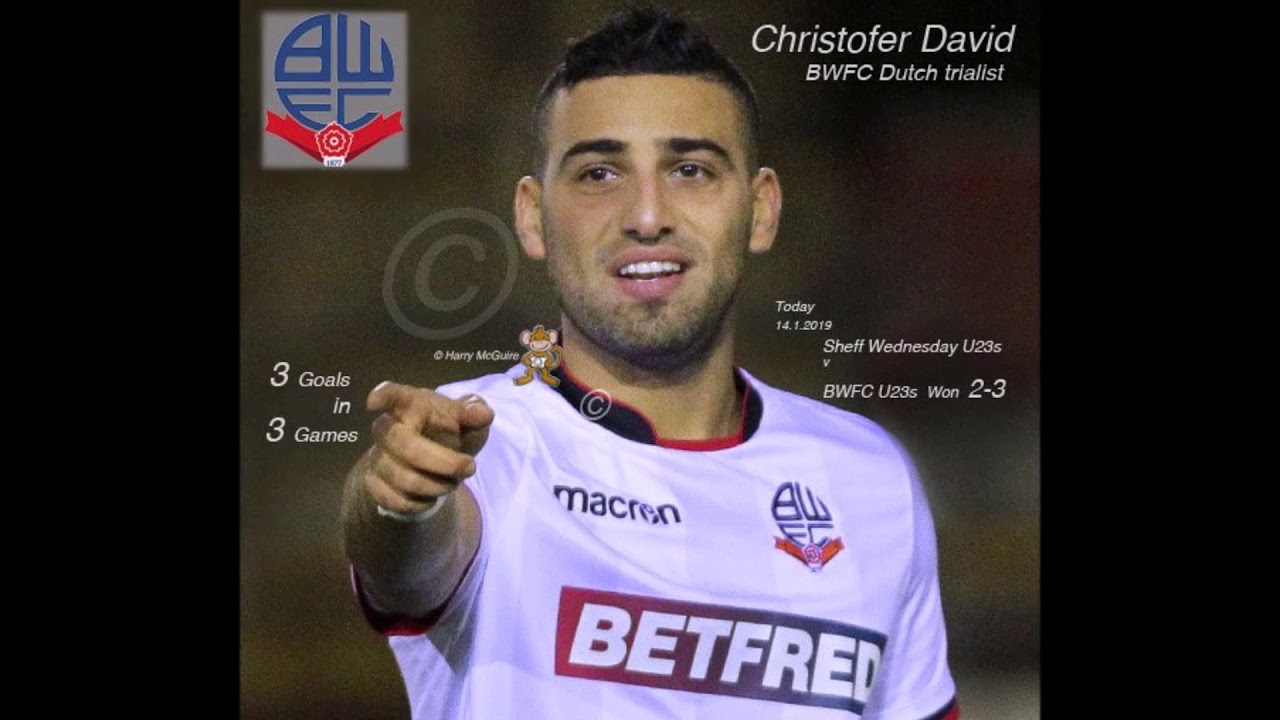 Bolton-trialist Chris David scores winning goal against Sheffield (14/01/2019)
