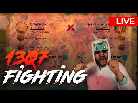 1307 KVK FIGHTING! - Gilgamesh in KvK!!