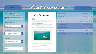 preview picture of video 'Catsonova Cruises Bookings & Campaign Mailer #PowerApps Demo'
