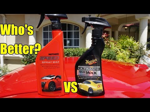 Meguiar's Ultimate Spray Wax VS Mother's Speed Spray Wax Comparison Review!