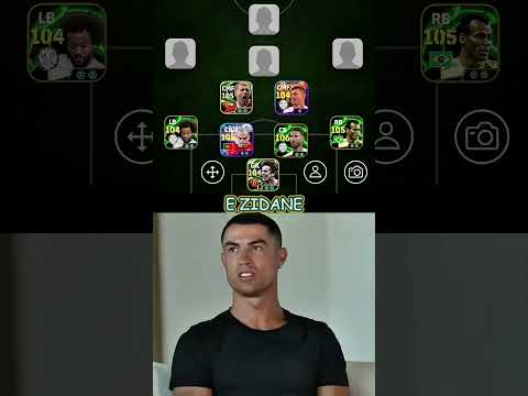 CRISTIANO RONALDO ESCALA SUA SELEÇÃO DE TODOS OS TEMPOS #shorts #cristianoronaldo #dreamteam