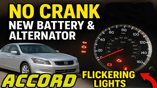 Honda Accord No Crank Even With New Battery & Alternator FIX