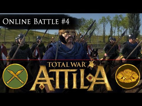 Total War Attila - #4 Online Battle - Saxons vs Huns