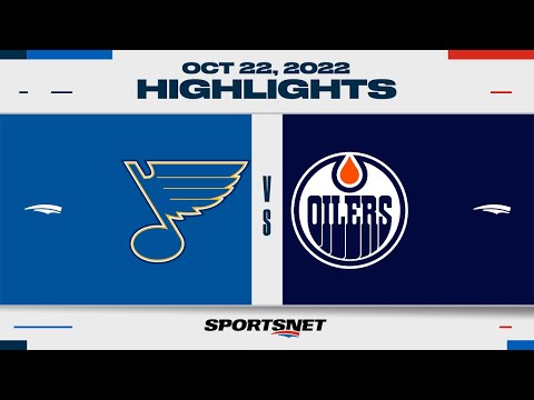 NHL Highlights | Blues vs. Oilers - October 22, 2022
