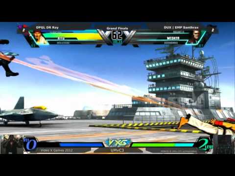 VXG2012 UMvC3 DR Ray vs DUX EMP Santhrax GF