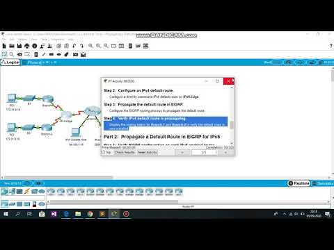 7.1.2.4 Packet Tracer - Propagating a Default Route in EIGRP for IPv4 and IPv6