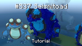 How to build a Pokémon seismitoad statue in Minecraft (Tutorial)