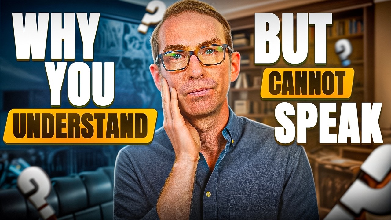 Why you understand Spanish but CAN'T speak fluently