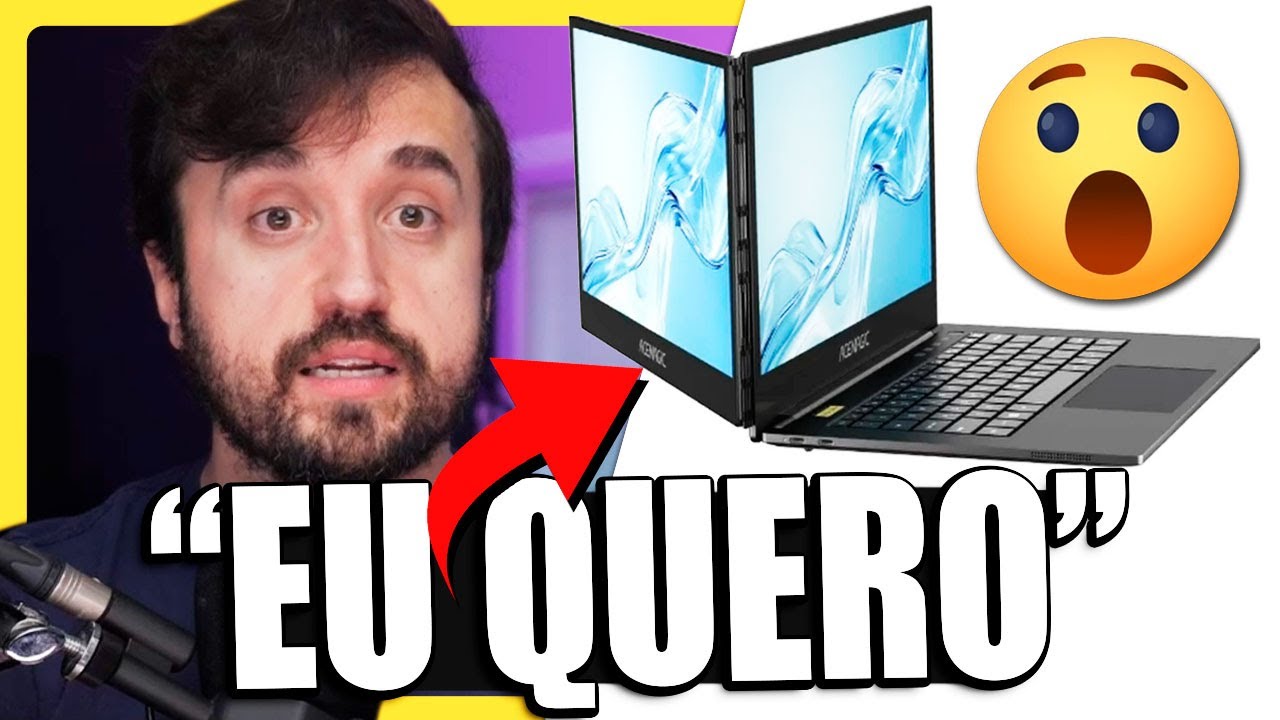 NOTEBOOK COM DUAS TELAS!
