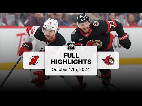 Devils at Senators | October 17, 2024 | NHL Full Game Highlights