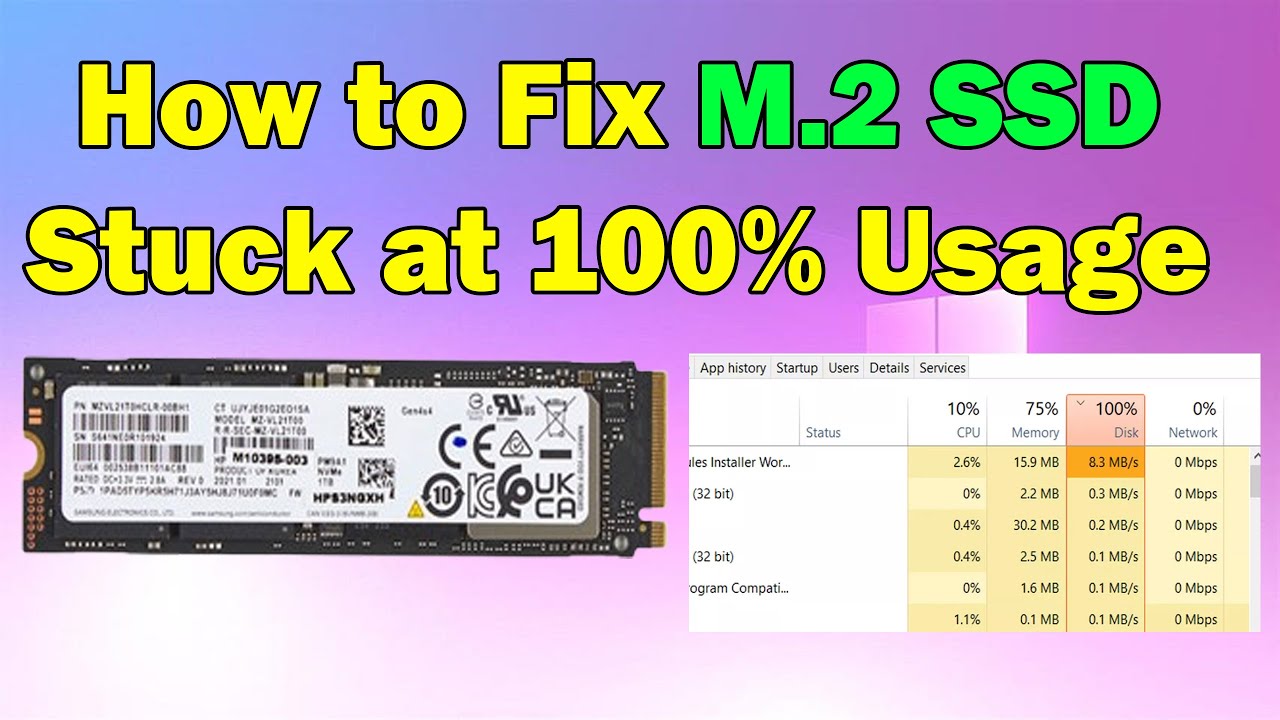 How to Fix M.2 SSD Stuck at 100% Usage in Windows 10 or 11