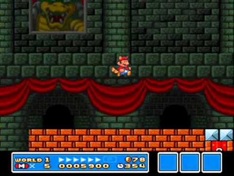 SMB3 for Super Mario All-Stars Custom Level #109 - VS. Bowser (Frank's 1st SMB3 hack)