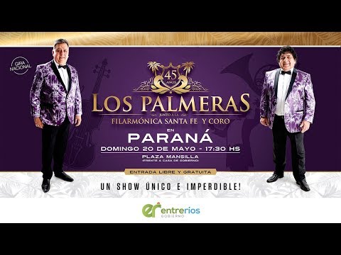 Los Palmeras junto a la Filarmónica  de Santa Fe y Coro