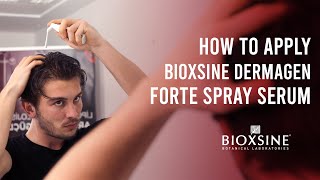 How to Apply Bioxsine Dermagen Forte Spray Serum (