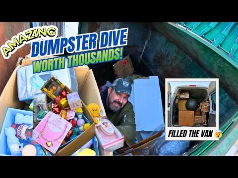 INSANE Dumpster Diving Haul | Van Completely Full