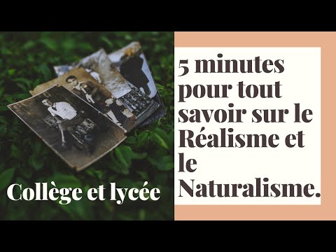 10 minutes pour tout savoir sur deux mouvements littéraires : le Réalisme et le Naturalisme !
