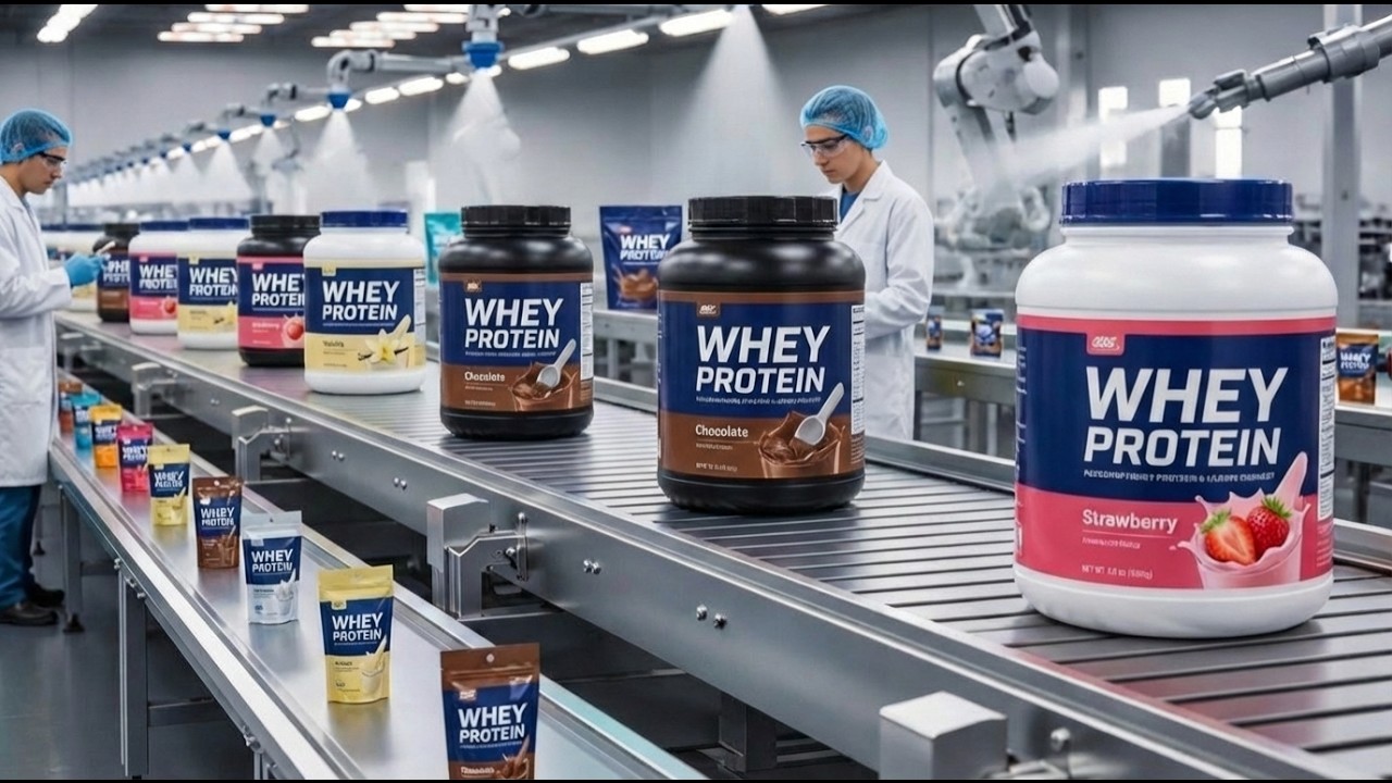 Inside a High-Tech Whey Protein Factory | From Fresh Milk to Premium Instantized Whey Protein Powder