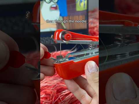 Mini sewing machine tutorial ☺️#sewing #woman ￼